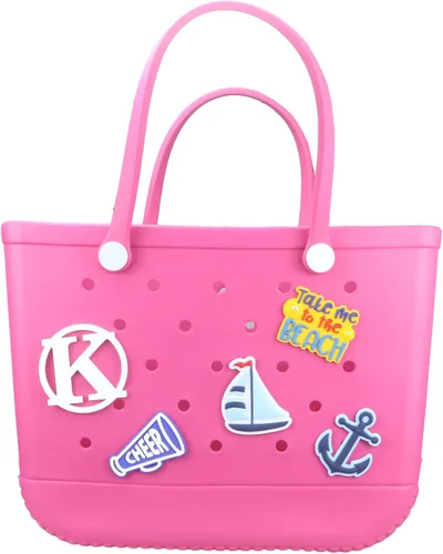 Vista 4 de JinJing Beach Bag Accessories PVC Rubber Totes Inserts Charms for Bogg Bag