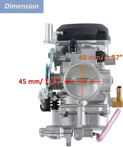 Vista 3 de Carburador CV40 para Harley Davidson HD Sportster XL883 XL1200/Softail/Touring/Dyna & FXR/Road King Carb 27421-99 27490-04 27465-04