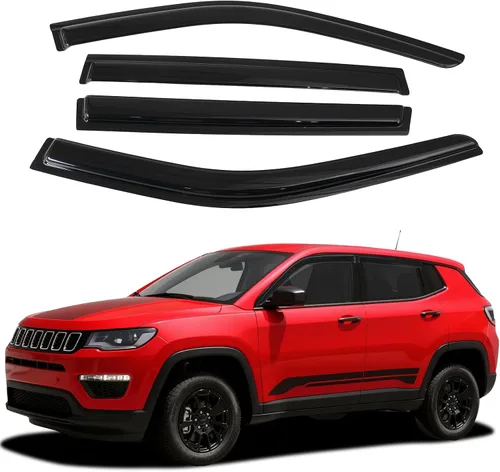 Vista 72 de Canvcle 4Runner - Protectores de lluvia – Viseras de ventana para Toyota 4Runner 2010-2024, deflectores de viento de ventana lateral con cinta