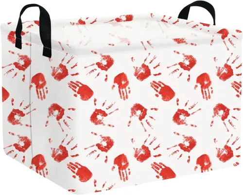 Vista 18 de Cesta rectangular de Halloween para gatos, cestas vacías de Halloween, cesta de truco o trato para niños y niñas, cestas de estantería, papelera