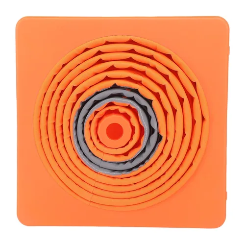 Vista 8 de Conos de tráfico plegables con collares reflectantes, cono naranja de seguridad desplegable multiusos con base rellenable para entrenamiento