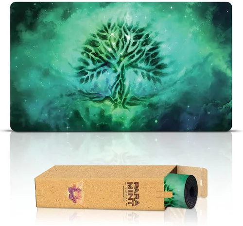 Vista 9 de Celestial Manas - Padre Art by Daniel Ziegler. Non-Slip Rubber Base. Compatible with Magic The Gathering TCG. Durable Tabletop Desk Protection.