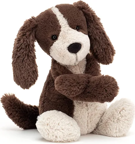 Vista 2 de Jellycat Bashful Fudge Puppy - Animal de peluche mediano de 12 pulgadas – Perros y cachorros – Regalo clásico para niños