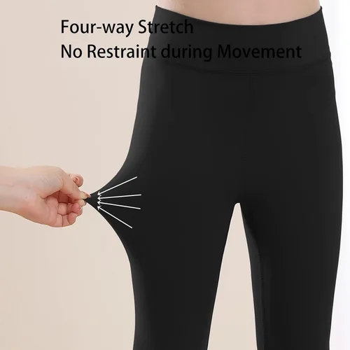 Vista 4 de MERIABNY Leggings de entrenamiento activo para niñas de 6 a 13 años