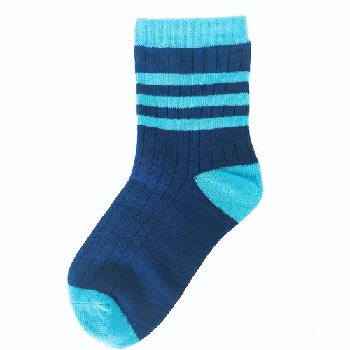 Vista 2 de Eilin Calcetines altos de algodón de moda para niños y niños, 5 pares
