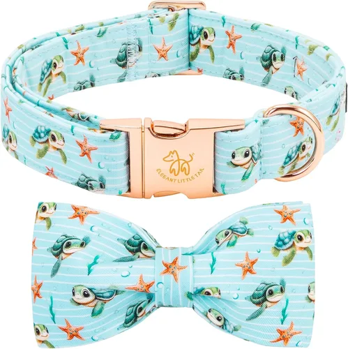 Vista 37 de Elegant little tail Independence - Collar patriótico para mascotas con pajarita para mascotas del 4 de julio de algodón suave para mascotas