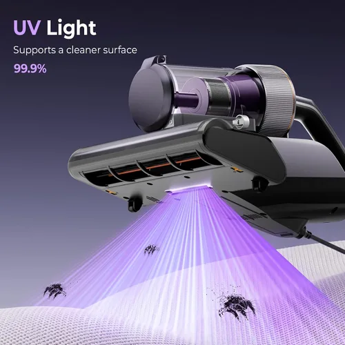 Vista 3 de Jimmy Aspiradora de colchón BX8 Pro, luz UV-C de 17 KPa para ropa de cama