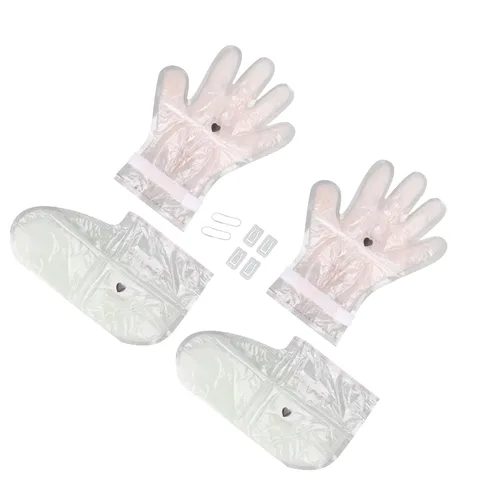 Vista 9 de Mascarillas hidratantes para manos y pies, mascarillas hidratantes intensivas para manos y pies, talón agrietado seco para manos, set de regalo