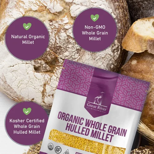 Vista 4 de Great River Milling - Mijo orgánico descascarillado, sin gluten, 5 libras