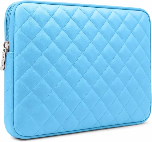 Vista 10 de RAINYEAR - Funda para laptop de 13.3 pulgadas, funda protectora acolchada de piel sintética, a prueba de golpes, resistente al agua, compatible