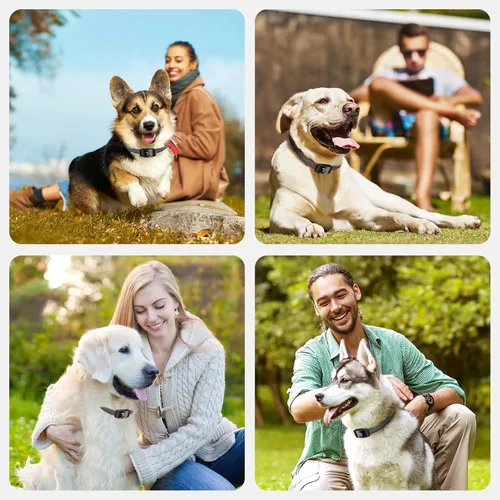 Vista 7 de NBJU - Collar antiladridos para perros, collar de adiestramiento antiladridos recargable, con 7 niveles de vibración ajustables de sensibilidad e