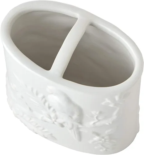 Vista 5 de SKL Home Vern Yip Jungle Cats - Porta cepillos de dientes, color blanco