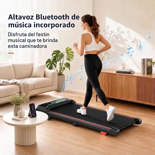 Vista 2 de JUKER Caminadora debajo del escritorio con inclinación, RGB y Bluetooth