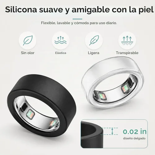 Vista 2 de Compaitble con anillo Oura Gen 5 cubierta