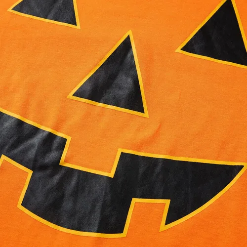Vista 5 de Conjunto de pijamas familiares a juego con calabaza de Halloween para bebés, adultos y niños, conjunto de pijamas navideñas