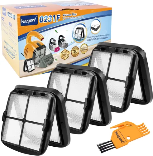 Vista 8 de KEEPOW Filtro de borrador de pelo de mascotas 97D5, paquete de 2 – Compatible con el borrador de pelo de mascotas Bissell con cable para aspiradora