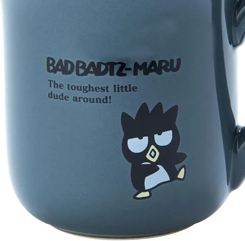 Vista 4 de Sanrio Badtz Maru - Taza apta para microondas, lavavajillas y secadora, de cerámica, 422941