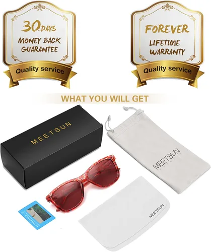 Vista 6 de MEETSUN Classic Polarized Sunglasses for Women Men Trendy Designer Retro Sun Glasses 100 UV Protection