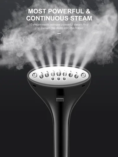 Vista 2 de Reemix - Vaporizador profesional para ropa, vaporizador de pie con colgador de ropa, se calienta en 30 segundos, gran tanque de agua desmontable