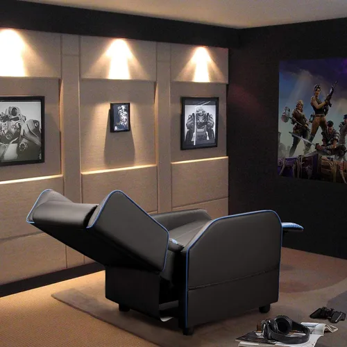 Vista 3 de BOSSIN Silla Reclinable Gaming para Adultos 400lbs Estilo Racing Sofá Grande y Alto Asiento Reclinable de Cuero PU, Lounge Ergonómico Moderno Cómodo