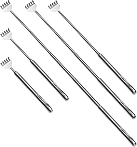Vista 4 de Rascador extensible con garra, de metal, portátil, telescópico, paquete de 8 unidades para hombres y mujeres