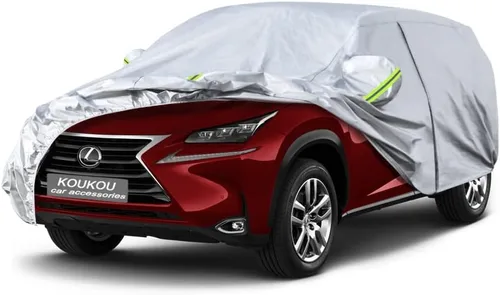 Vista 167 de KouKou Funda impermeable para automóvil SUV adecuada para BMW X1 de 2009 a 2025, 7 capas a prueba de viento para todo tipo de clima, cubierta