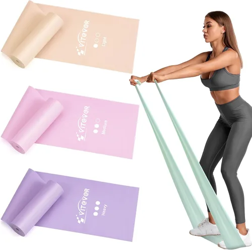 Vista 9 de Stretch Bands for Exercise, Resistance Bands for Working Out, Exercise Bands for Physical Therapy, Pilates, Rehab, Stretch, Strength Training and