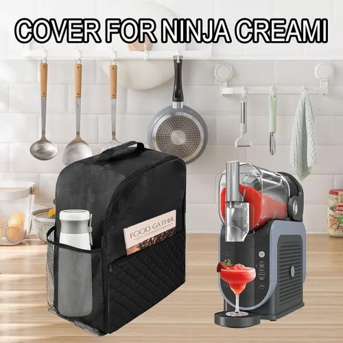 Vista 5 de Bolsa organizadora para Ninja SLUSHi Slushie Machine FS301 y FS299, para Ninja Slushie cubierta de polvo Accesorios Patrón de diamante Frozen Drink