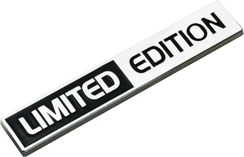 Vista 2 de 2 calcomanías de edición limitada con emblema 3D para guardabarros de automóvil, camión, SUV, color negro cromado, 2