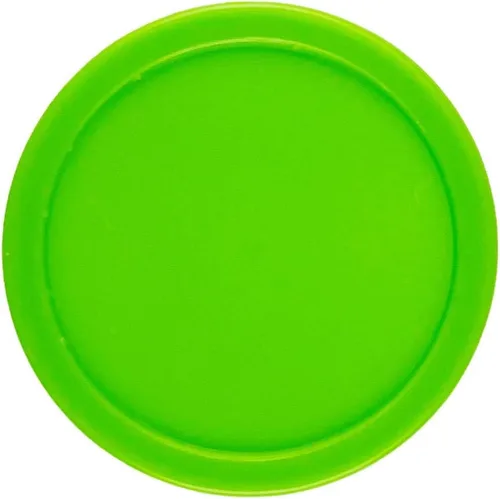 Vista 5 de Paquete de 12 discos de hockey de aire de 2.5 pulgadas para mesa de tamaño pequeño Verde