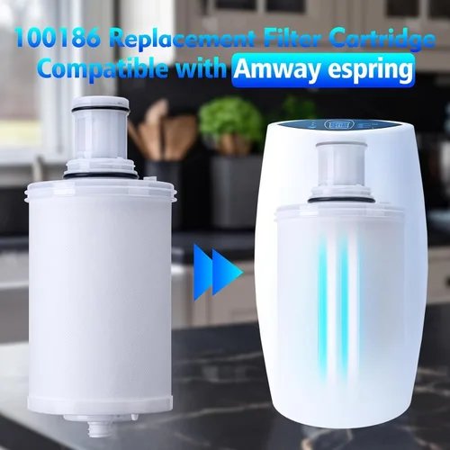 Vista 2 de 2 Pack 100186 Original Water Filter Replacement Cartridge Compatible with Amway Espring,3-in-1 Filter, Improving Water Purity
