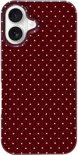 Vista 113 de Hython Funda para iPhone Air, diseño estético de lunares lindos, funda simple de 6.5 pulgadas, delgada, antiarañazos, parachoques de TPU suave, a