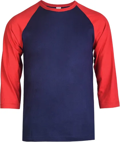 Vista 21 de TOP PRO Camiseta de béisbol casual con manga raglán 3/4 para hombre