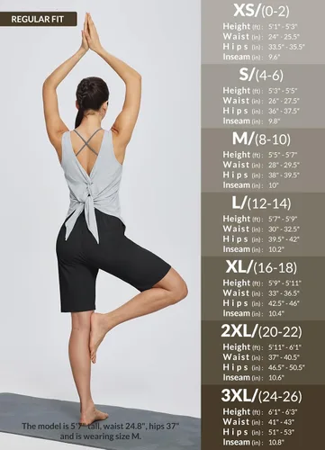 Vista 6 de baleaf Bermudas de algodón para mujer, pantalones cortos largos de 10 pulgadas de largo hasta la rodilla, holgadas, con cordón en la cintura