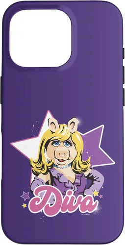 Vista 20 de Funda para iPhone 16 Disney The Muppets Miss Piggy Diva Retrato
