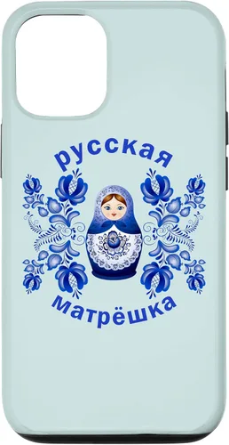 Vista 25 de iPhone 13 Pro Max Matryoshka Doll Russian Dolls Gzhel Funda de la Unión Soviética
