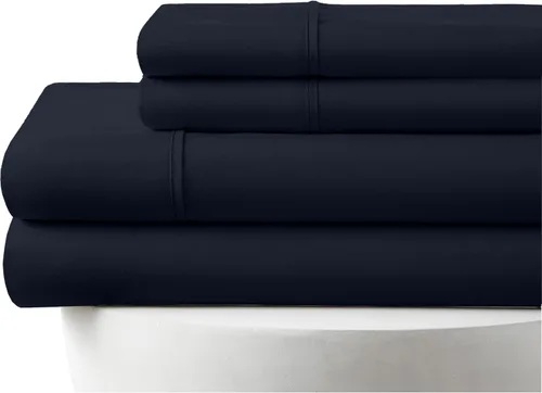 Vista 13 de Twin Size 4-Piece Sheet Set 1000 Thread-Count 100% Egyptain Cotton, 1000TC Soft, Breathable, Long-Staple Cotton Sateen Weave, Fits 19 Inches Extra