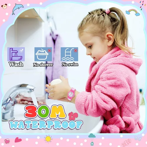 Vista 3 de Watch for Boys Girls, 3D Lovely Cartoon Watch for Kids Age 3-8 - Best Gifts