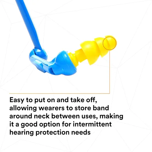 Vista 6 de 3M E-A-Rflex Protector auditivo con protector UltraFit 50020 350-1100, 6.63 pulgadas de alto, 8.75 pulgadas de largo, 2.5 pulgadas de ancho