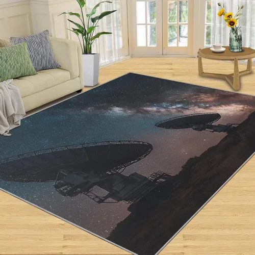 Vista 15 de Cyberpunk Rugs for Bedroom, Neon Head Area Rug, Neon Art Rugs for Living Room, Indoor Non-Slip Rug, Machine Washable Carpet for Front Entrance Floor