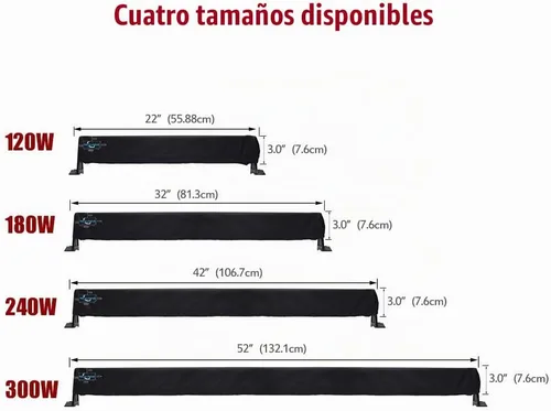 Vista 7 de MICTUNING Cubierta universal para barra de luz LED recta y curvada de 22 pulgadas - Resistente al agua, al viento, al polvo, a la nieve y a