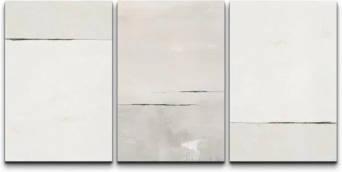 Vista 176 de wall26 Lienzo enmarcado para pared, juego de arte de acuarela pastel, paisaje rural, ilustraciones con formas abstractas, arte moderno, decorativo