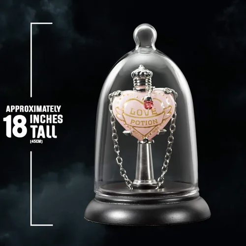 Vista 4 de The Noble Collection Colgante y exhibición de poción de amor de Harry Potter, incluye cadena de 18 pulgadas y exhibición de coleccionista, juego