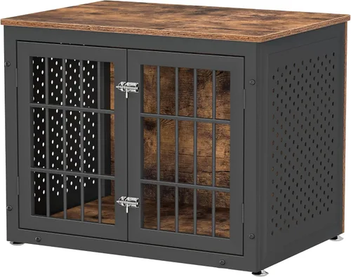 Vista 17 de rehomerance Jaula/Mueble de Servicio Pesado de 26" para Perros Pequeños, Perrera de Metal para Perros con Alta Ansiedad, Jaula para Mascotas a