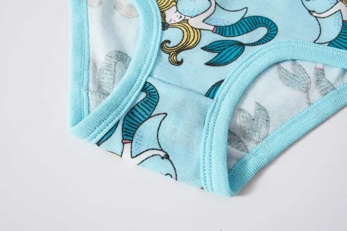 Vista 6 de Family Feeling Ropa interior para niña pequeña, bragas para niños grandes, ropa interior suave, 100% algodón