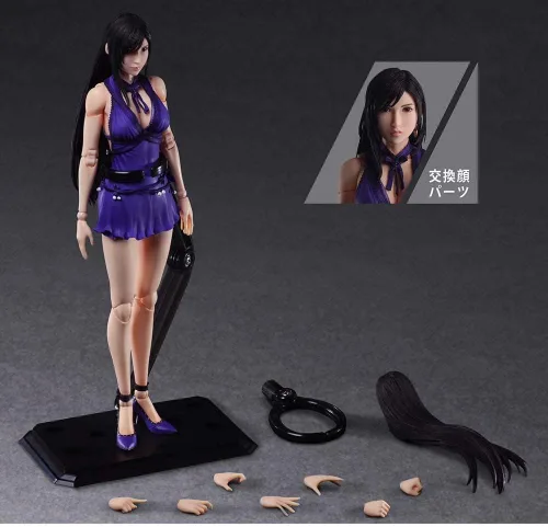 Vista 2 de Figura de acción de Final Fantasy VII Remake: Tifa Lockhart (Dress Ver.) Play Arts Kai
