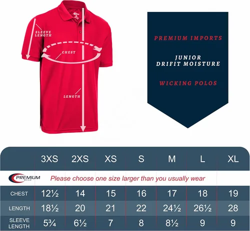Vista 7 de Premium Wear Boys High Moisture Wicking Polo T Shirts