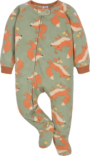 Vista 3 de Gerber Baby Boys' Toddler Loose Fit Flame Resistant Fleece Footed Pajamas 2-Pack