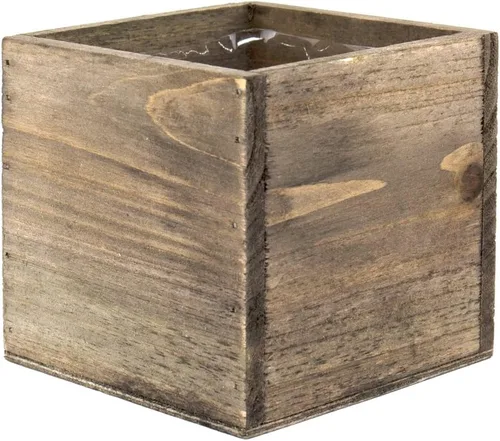 Vista 6 de CYS EXCEL Maceta de cubo con forro de plástico extraíble (4 x 4 x 4 pulgadas) (4 unidades) Múltiples opciones de tamaño para macetas cuadradas