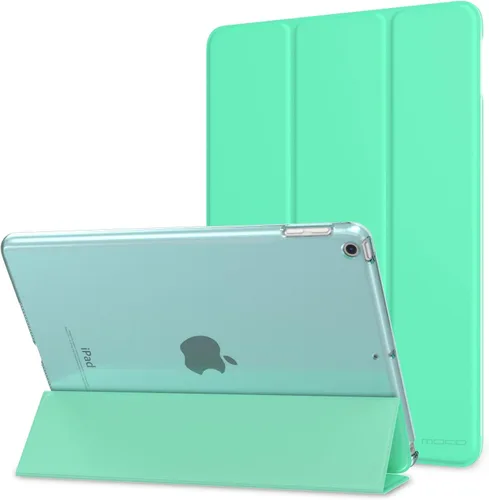 Vista 43 de MoKo Funda para iPad 9.7 2018/2017 de 5ª / 6ª Generación - Funda delgada y ligera con soporte para Smartphone con parte trasera translúcida